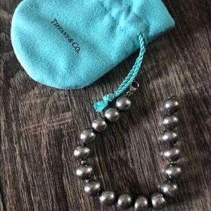 Tiffany and Co Sterling Silver 10mm ball bracelet